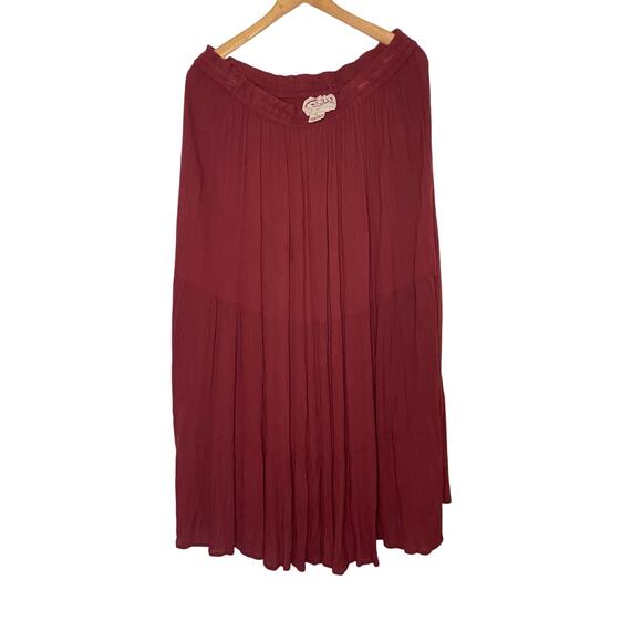 Asapo Collection maxi skirts Vintage women’s wine maxi skirt Large - Picture 1 of 4